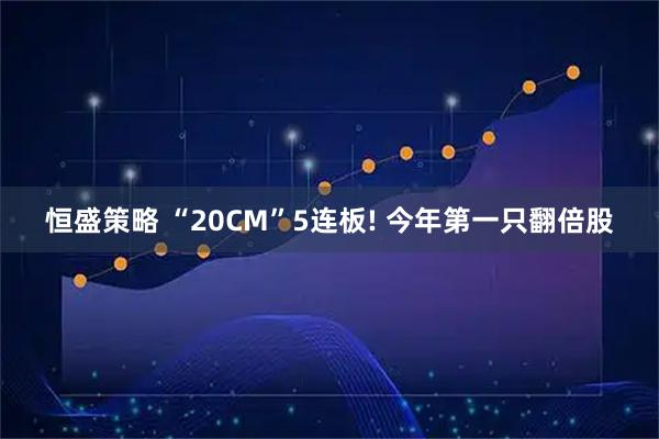 恒盛策略 “20CM”5连板! 今年第一只翻倍股